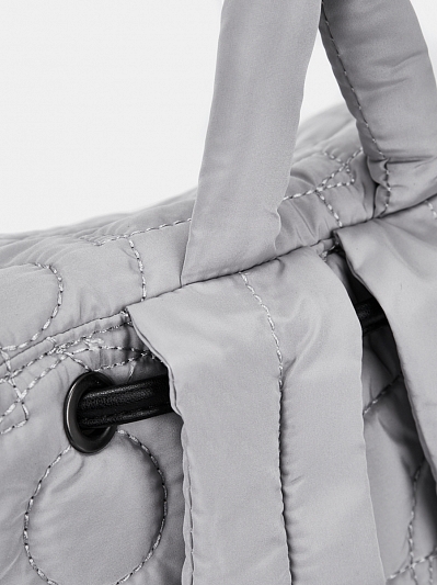 Рюкзак женский текстильный, серый, 25x12x27