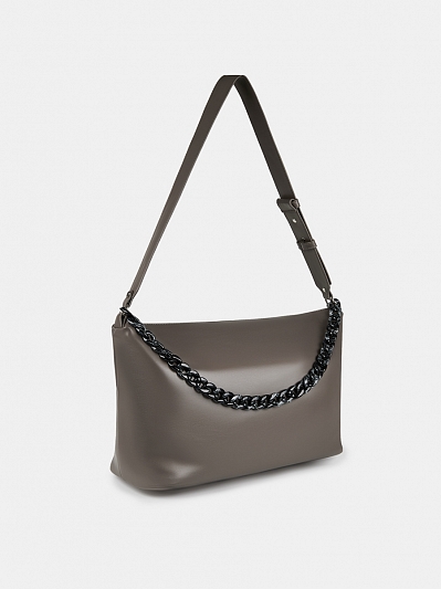 Сумка женская, коричневая, 46х15х25