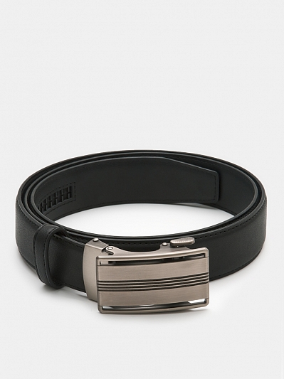 DEMIDOV05-P-01 Ремень мужской Ralf Ringer,нат ур.кожа,3,4*110-130см,черный