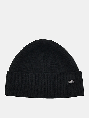 АУГЧ090900_Н Шапка мужская Ralf Ringer 50% шерсть,50%акрил,черная