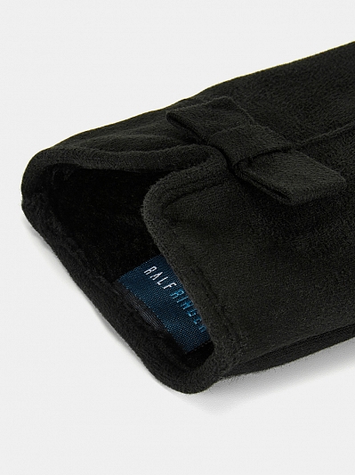 LB-PH-94-RF-black-M_Н Перчатки женские трикотаж подкладка р.M черные