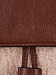 25056-1/33/23 Рюкзак жен.,BAGGINI,иск.кожа+ иск.мех,24*30*10,беж/коньяк