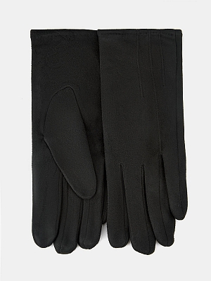 142322P-13784-01_Н Перчатки женск.Ralf Ringer, 100%полиэстер,б/р.черные