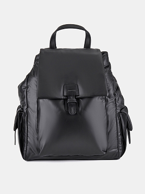 RR-111-117-41-4 Рюкзак женский,нейлон 90%/экок ожа 10%,290x140x400,черный