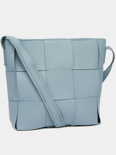 Сумка женская, голубая, 30х24х8