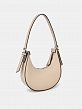Сумка полумесяц женская, бежевая, 21*6*11