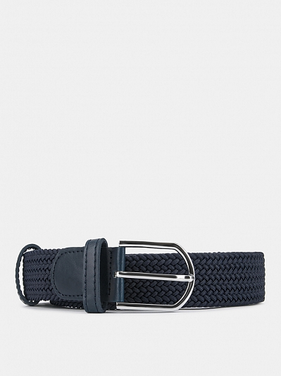 MTCP3504-04G Ремень мужской,90%полиэстер, 10%полиуретан,120х3,4,темн-син