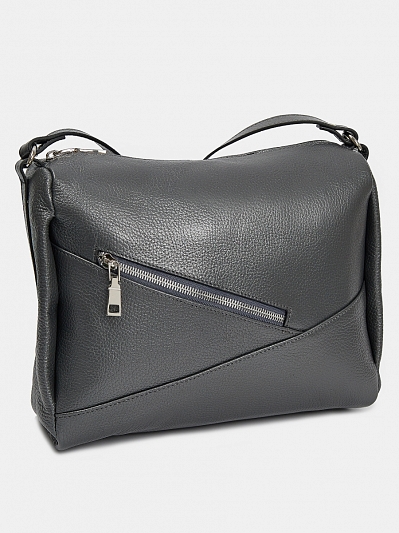 АУГС258800 Сумка женская натур. кожа 260*230*90 серая