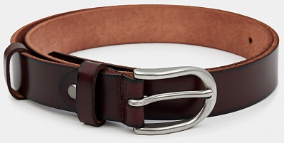 LUSA04-P-02 Ремень женский Ralf Ringer,нат ур.кожа,2,8*113 ,коричневый