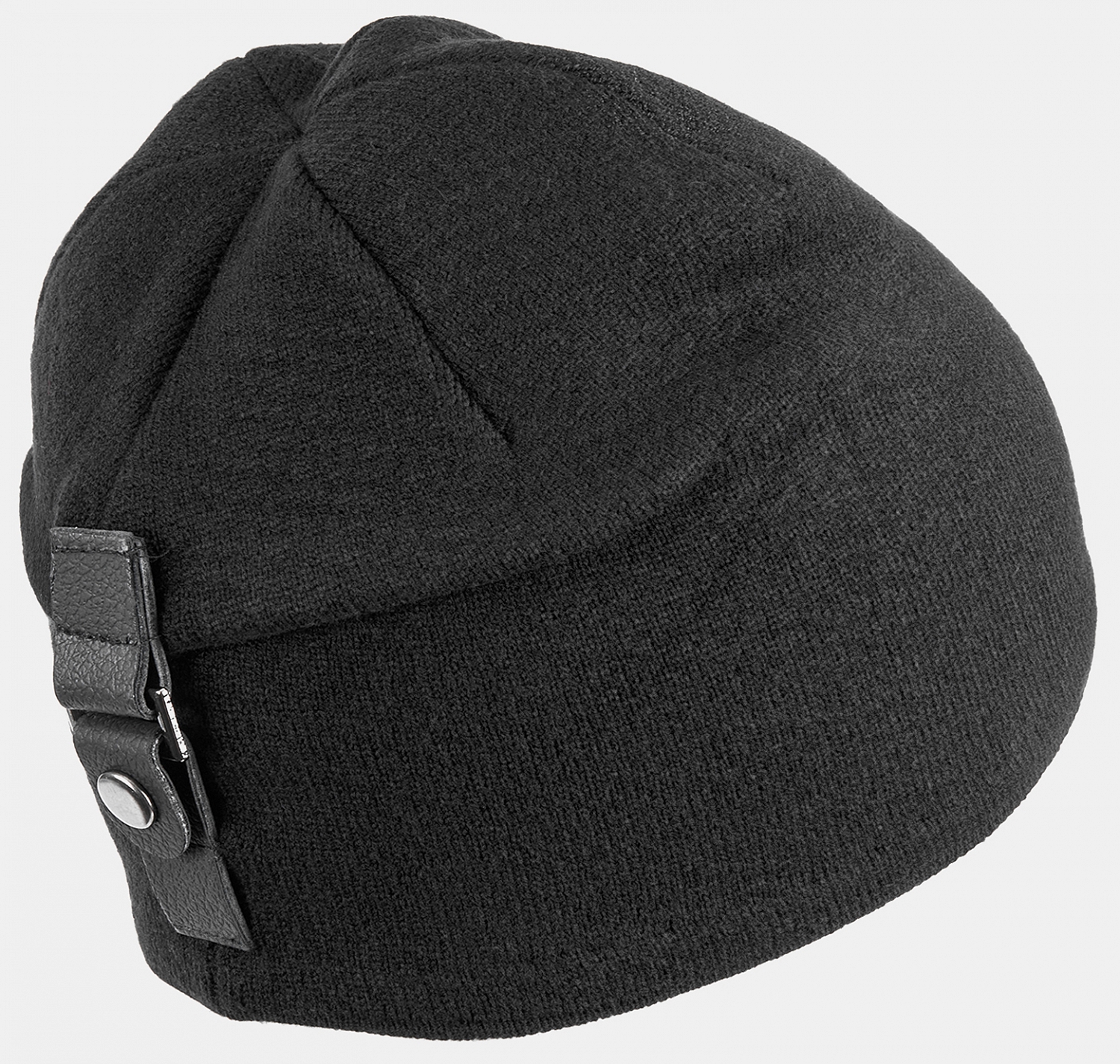 110423P-18715-01_Н Шапка мужская,90%вискоза ,10%кашемир,черная