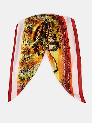 170313P-21969-25 Палантин женский Ralf Ringer 100%полиэстер,70х70,оранжевый