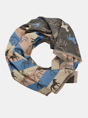 АУГШ109900 Палантин женск.Ralf Ringer55%п олиэстер,45%вискоза,65*180,сер