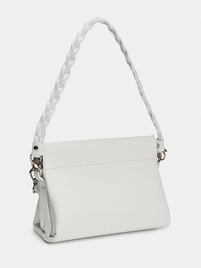 F50B21/1081 Сумка женская,натур.кожа 15*20*9,белая