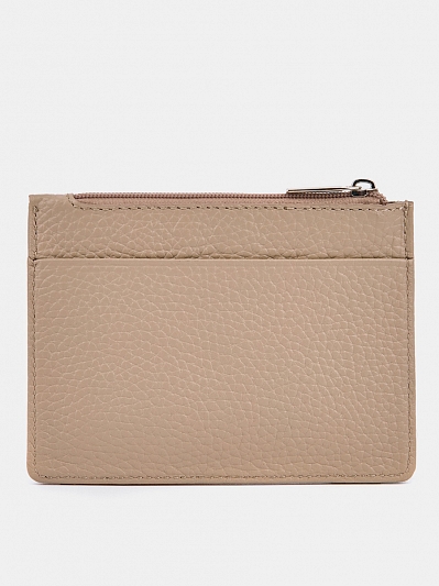 АУГЮ008400 Кредитница женская натуральная кожа,121*90*6,бежевая