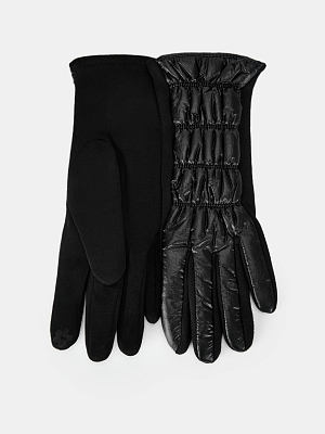 142322P-13803-01_Н Перчатки женск.Ralf Ringer, 100%полиэстер,б/р.черные