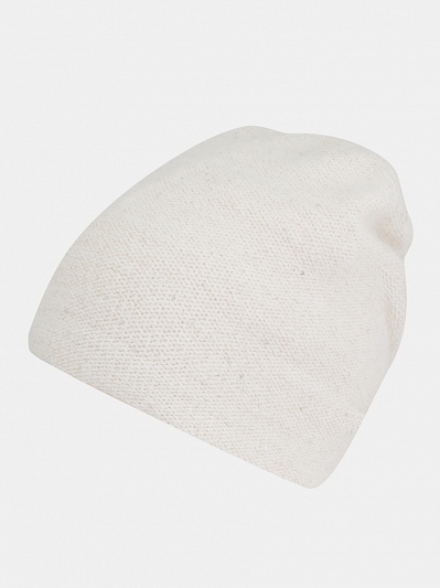 Шапка женская с ангорой 60%, белая