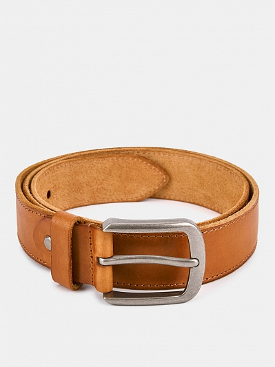 VENICE01-P-10 Ремень мужской Ralf Ringer,нат ур.кожа,3,9*110-130см,рыжий