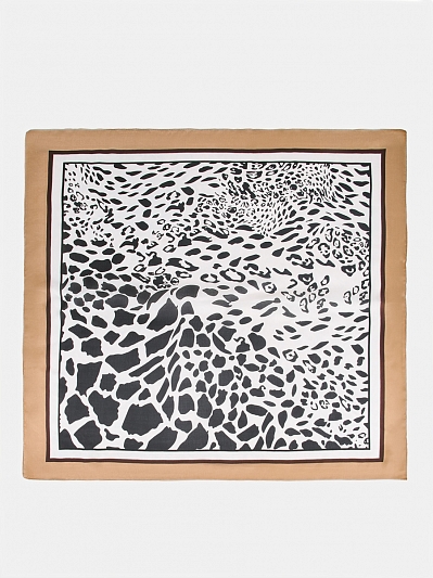 170313P-21505-02 Палантин женский Ralf Ringer 100%полиэстер,70х70,коричневый