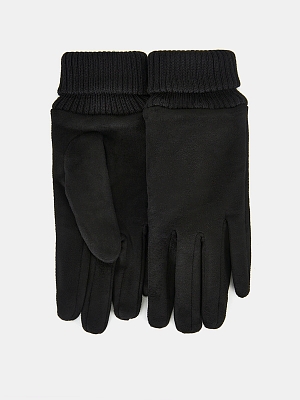 RH55-1_Н Перчатки женские 90%полиэстер, 10%эластан черные