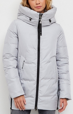 81875-42 Пуховик женский, р.42,светло-серый