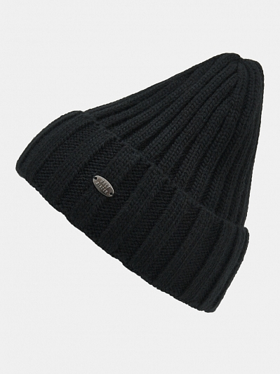 АУГЧ090000_Н Шапка мужская Ralf Ringer 50% шерсть,50%акрил,черная