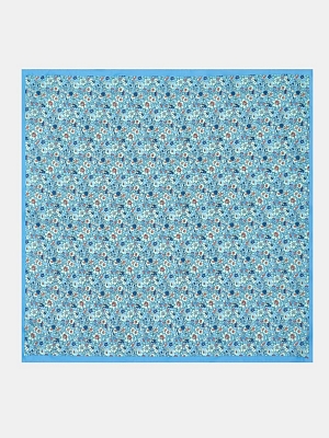 170312P-17495-07_Н Платок женский,100%полиэстер ,55*55, голубой