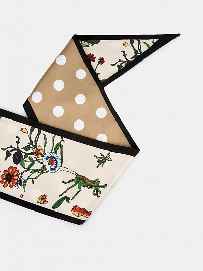 170313P-24173-02 Шарф женский Ralf Ringer 100%полиэстер,14х145, коричнев