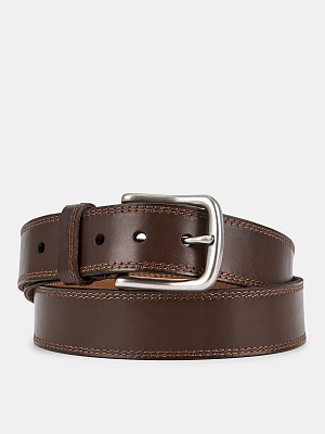 MLBP4001-02 Ремень мужской Ralf Ringer,нат ур.кожа,3,9*110-130см,темн-кор