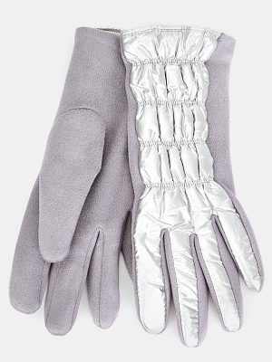 142322P-13803-001_Н Перчатки женские,100%полиэстер ,серые