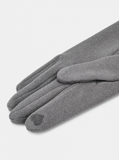 RM16-39_Н Перчатки женские Ralf Ringer 100% полиэстер,б/р,светло-серы