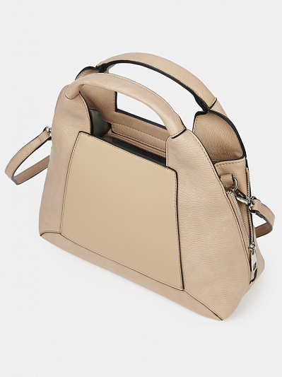  Сумка тоут женская, бежевая, 29,5*12,5*26