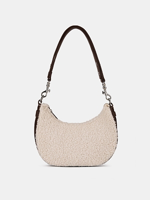 АУГС334500 Сумка женская иск. кожа+иск.ме х,250x70x130,бежево-коричн