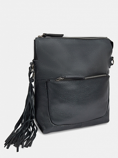 АУГС257800 Сумка женская натур. кожа 290*210*120 черная