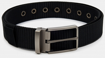 OZYORY06-P-01 Ремень мужской Ralf Ringer,пол иэстер,3,4*110-130,черный