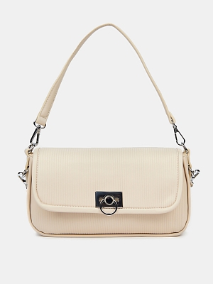 R27447/31 Сумка женская, искуств.кожа 28*16*5 , бежевая