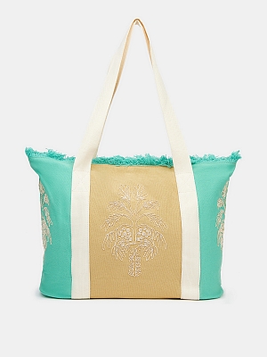 Сумка женская, зеленая, 30,5*49,5*12,5