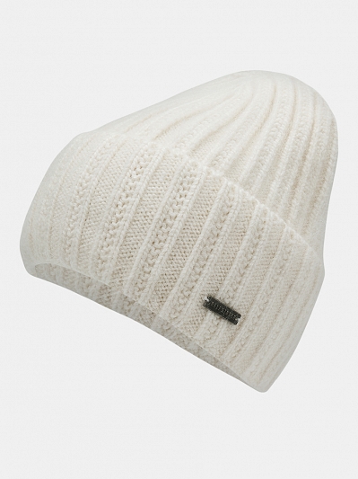  Шапка женская с ангорой 60%, белая