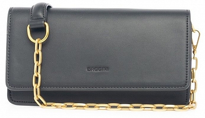 18367/10 Сумка жен.иск. кожа BAGGINI 23*13*6  черная