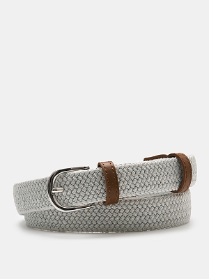 VARNA01-P-08 Ремень женский Ralf Ringer,90% пэ10%полиуретан,3*113,св.серый