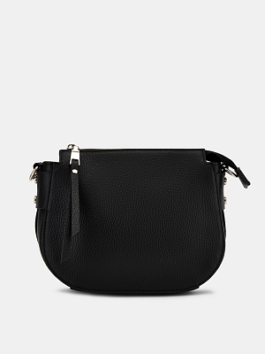 АУГС305700 Сумка женская,натуральная кожа ,18x23x8,черная