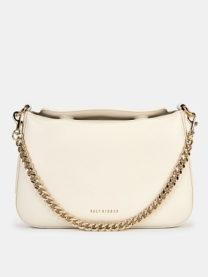 АУГС318600 Сумка женская, натур.кожа 265х52х185,белая