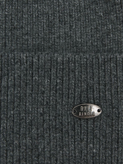  Шапка женская с шерстью, серая