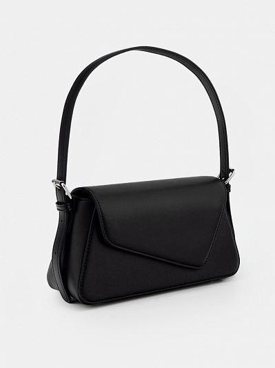 Сумка женская, черная, 25х7х12