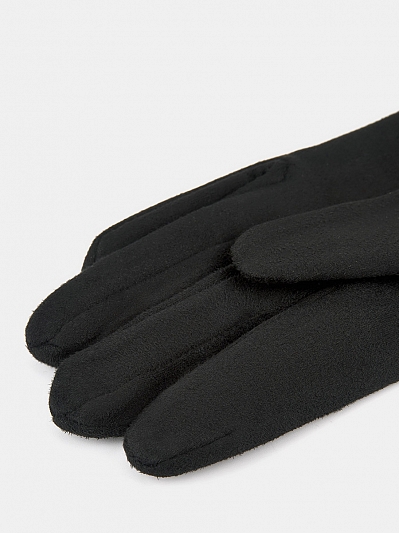 142322P-13757-01_Н Перчатки женск.Ralf Ringer, 100%полиэстер,б/р.черные