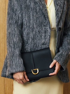 АУГС338600 Сумка женская Ralf Ringer натур.кожа,260х55х195,черная