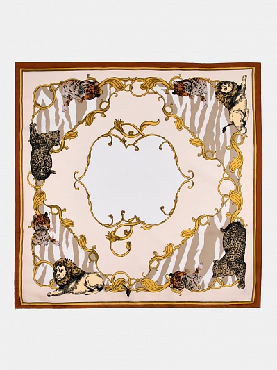 170313P-23193-11 Платок женский Ralf Ringer 100%полиэстер,55х55,белый