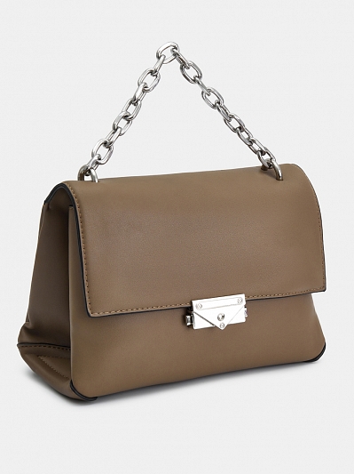 18324-1/33 Сумка женская,иск.кожа BAGGINI 22*15*10 темно-бежевая