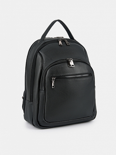 АУГЗ048500 Рюкзак мужской   натур.кожа 310*380*180  черный