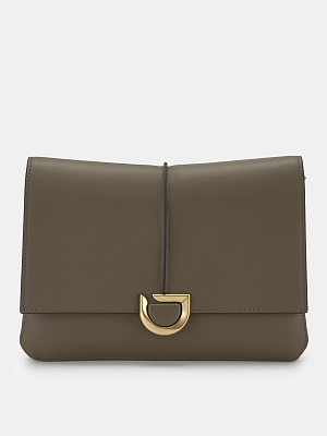 АУГС338700 Сумка женская Ralf Ringer натур.кожа,260х55х195,сер-кор