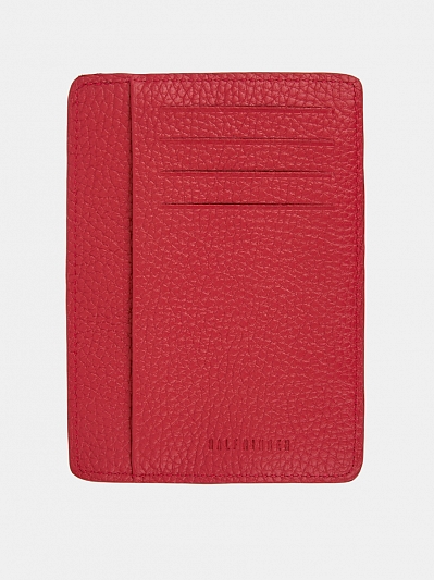 АУГЮ006100 Картхолдер женский натур.кожа 130*96*10,красный